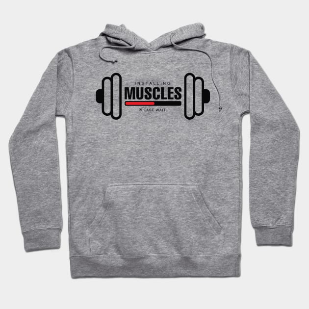 Installing Muscles Fitness Design Hoodie by TopTeesShop